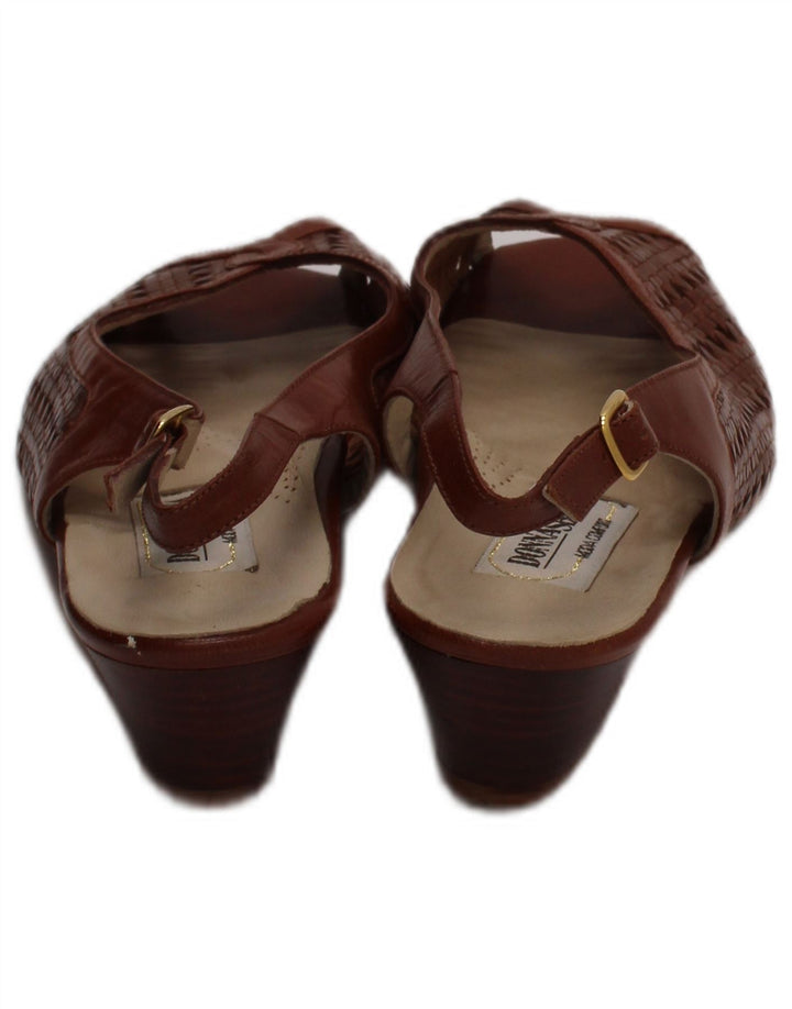Donna Serena Sandalias de cuero para mujer Talla UK 2.5 Cuero marrón