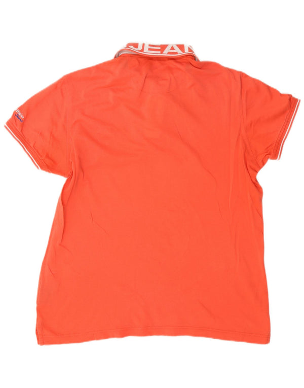Harmont & Blaine Polo gráfico para hombre de algodón naranja medio