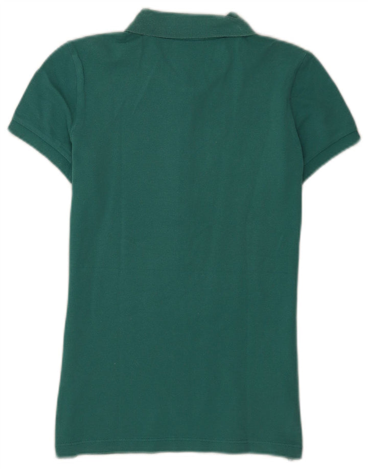 Polo Lacoste Mujer Talla 36 Pequeño Algodón Turquesa