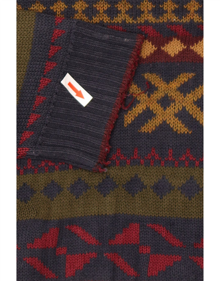 Marks & Spencer Jersey De Cuello Redondo para Hombre Jersey Grande Multicolor Geométrico
