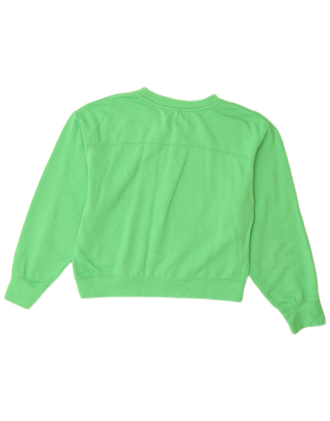 Zara Mujer Sudadera Jumper UK 10 Small Verde Poliéster