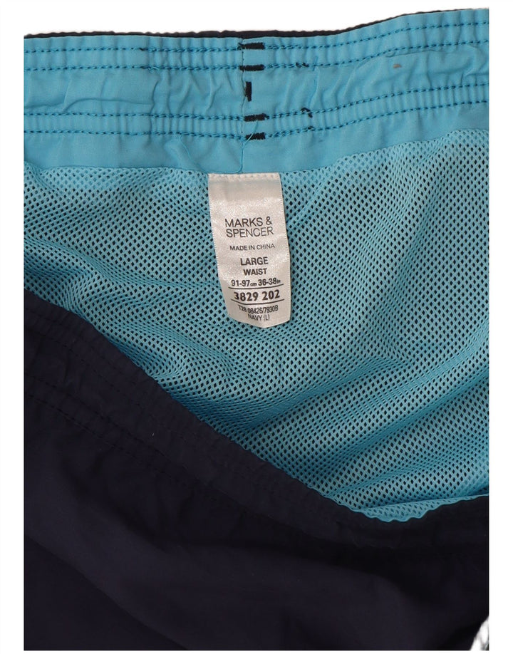 Marks & Spencer - Bañador para hombre (talla grande), color azul marino, policloruro