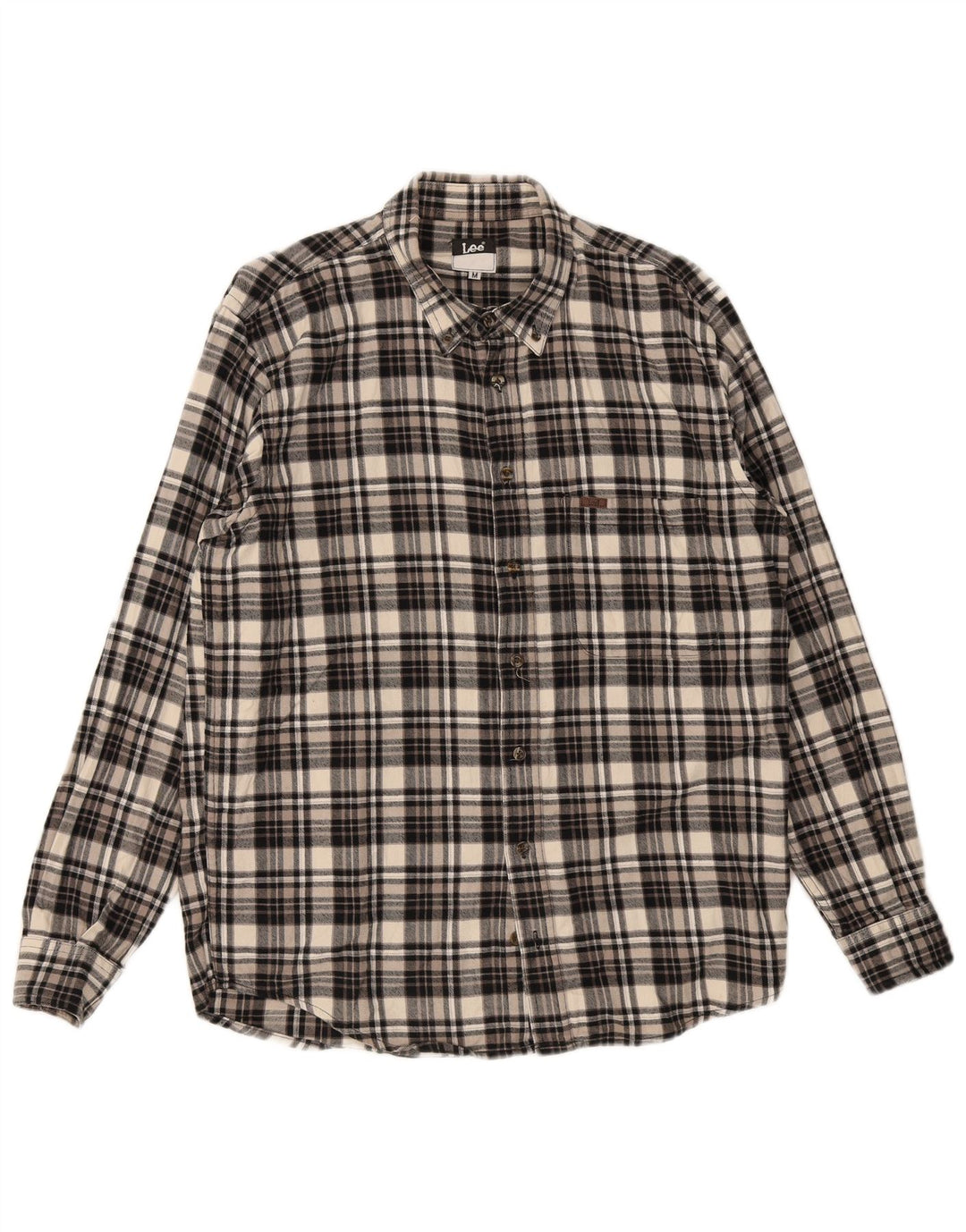 Camisa De Franela De Algodón A Cuadros Multicolor Mediana Lee Hombre