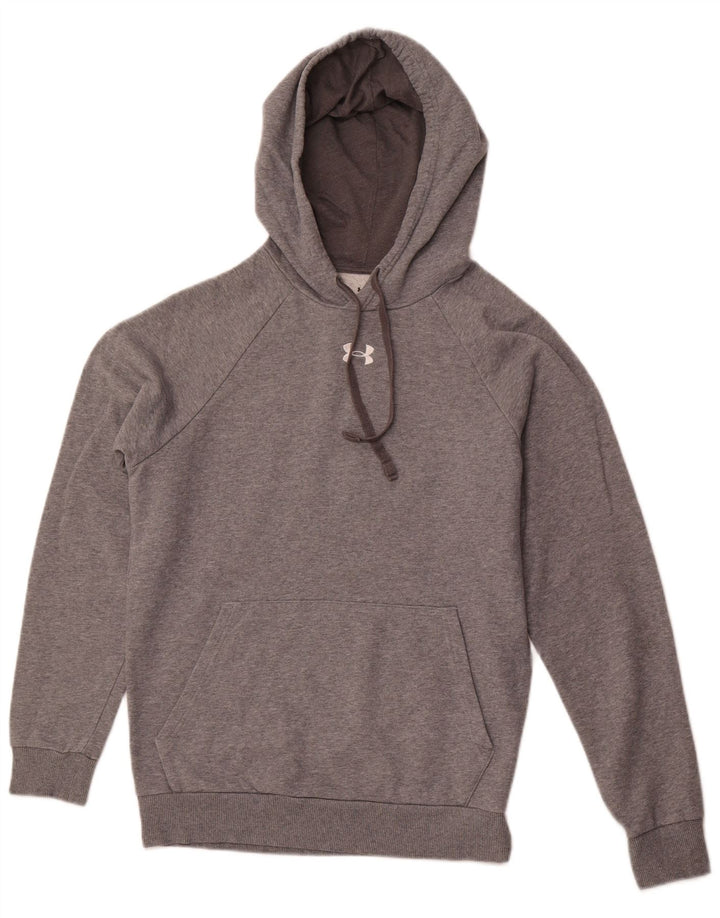 UNDER ARMOUR Sudadera con capucha para hombre XS Gris Algodón