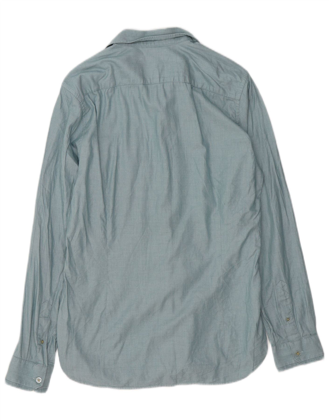 Ted Baker Camisa para hombre Talla 3 Algodón azul medio