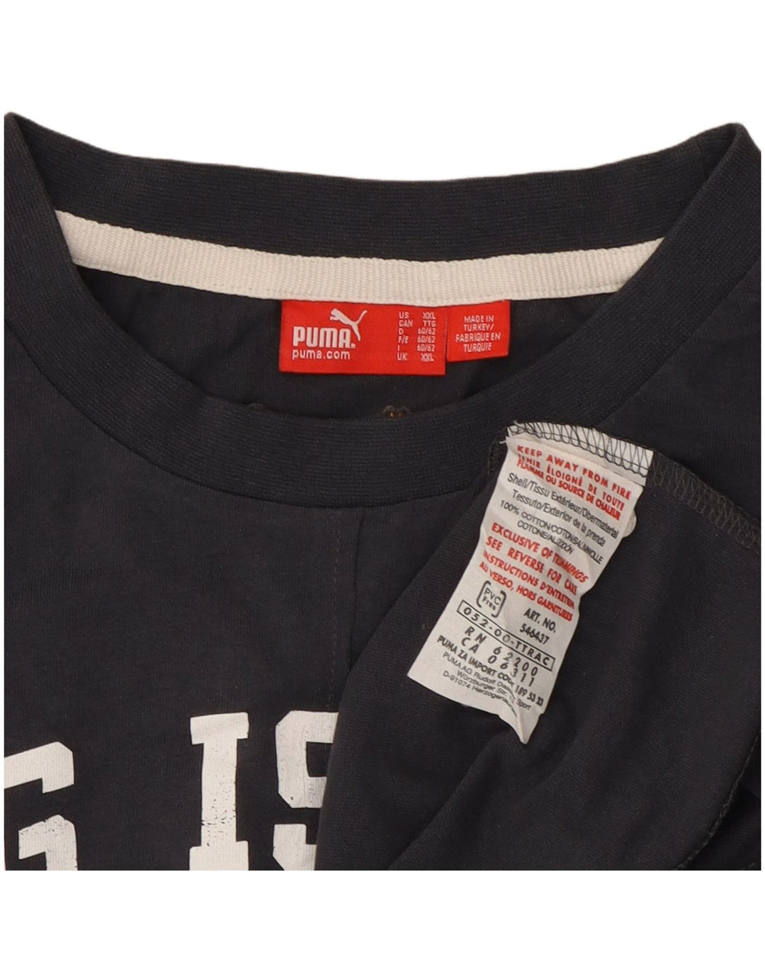 Puma Hombre Gráfico Chaleco Top 2XL Azul Marino Algodón
