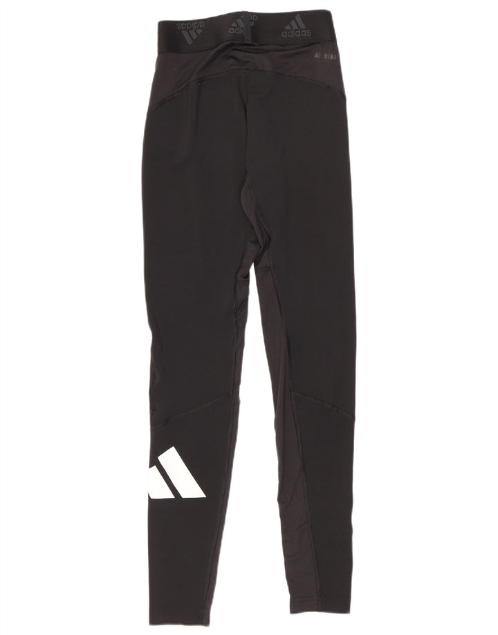 Adidas Leggings gráficos para mujer Reino Unido 10 Pequeño poliéster negro