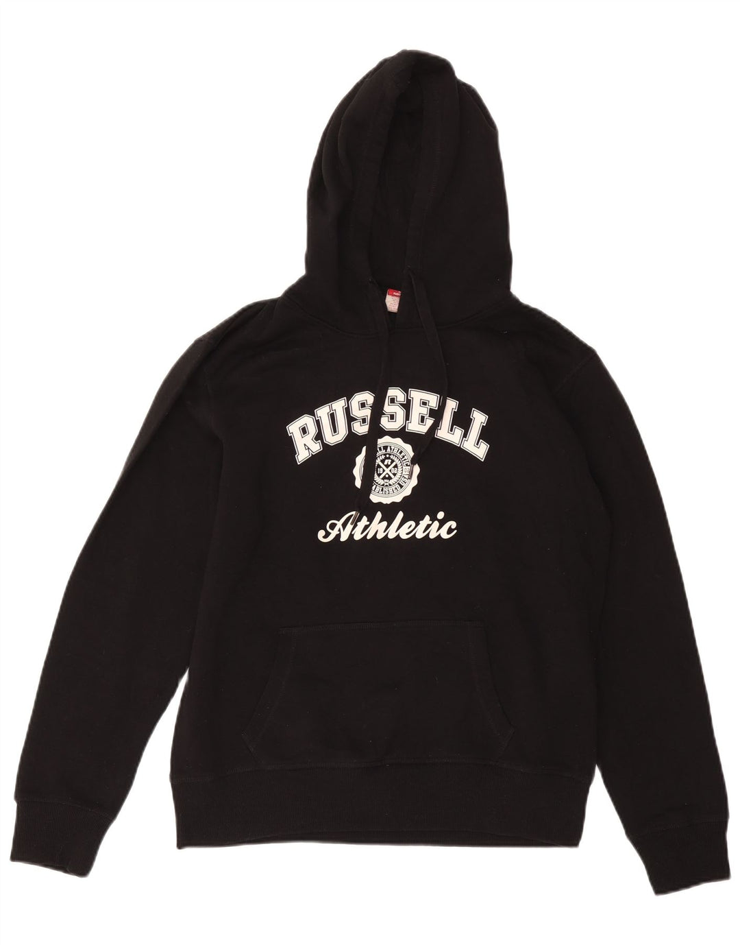 RUSSELL ATHLETIC Jersey con capucha y estampado holgado para niños 13-14 años Negro