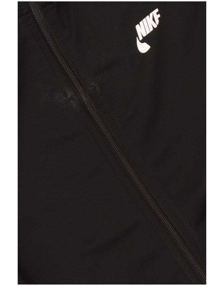 Nike Boys Graphic Chándal Top Chaqueta 13-14 años XL Negro Poliéster