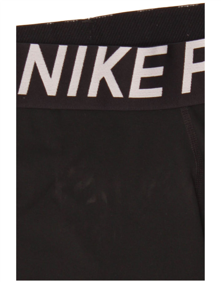 Nike Pantalones cortos deportivos gráficos para mujer UK 8 Small Negro