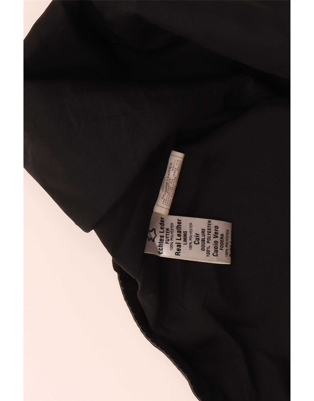 Chaleco de cuero vintage para hombre medio negro
