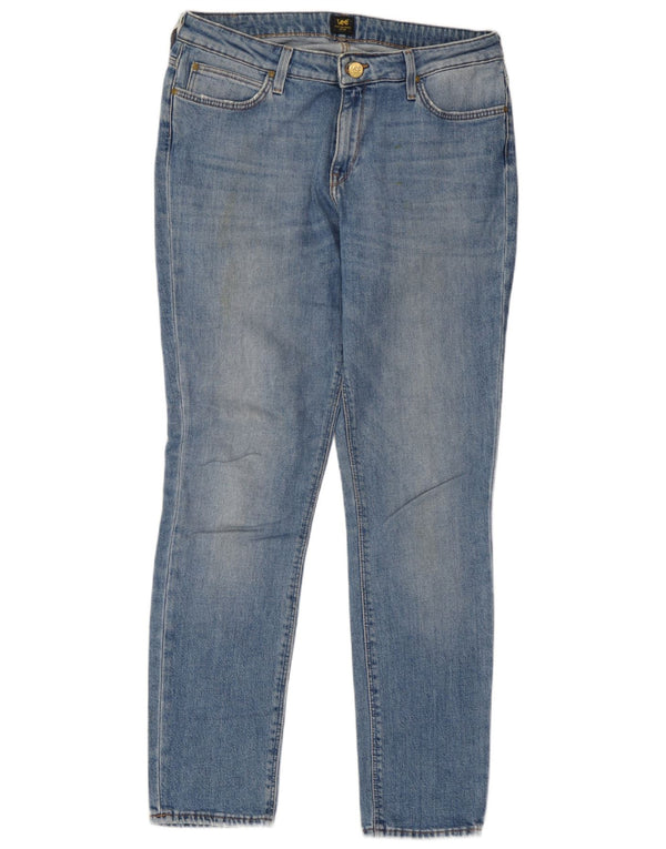 Lee Vaqueros Elly Slim Rectos Para Mujer W31 L29 Algodón Azul