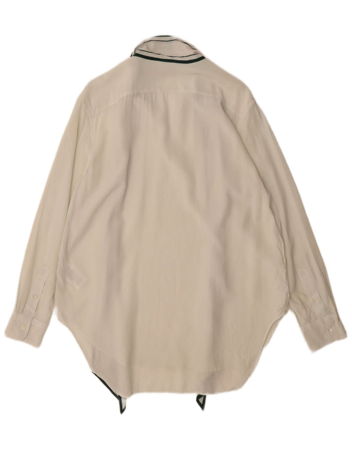 Polo Ralph Lauren - Camisa larga para mujer, talla grande, color blanco