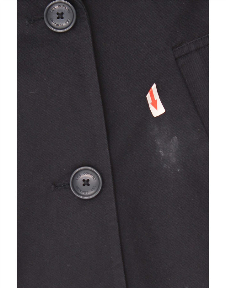 Les Copains Chaquetón extragrande para mujer UK 10 Small Algodón azul marino