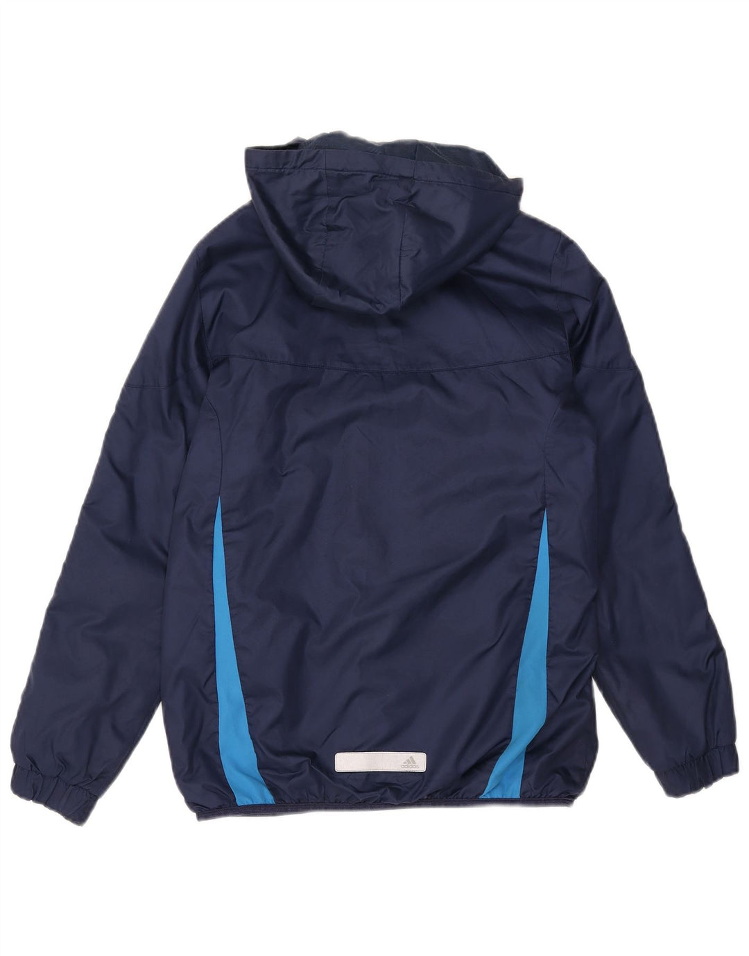 ADIDAS Chaqueta cortavientos con capucha para niña 13-14 años Azul marino Colorblock