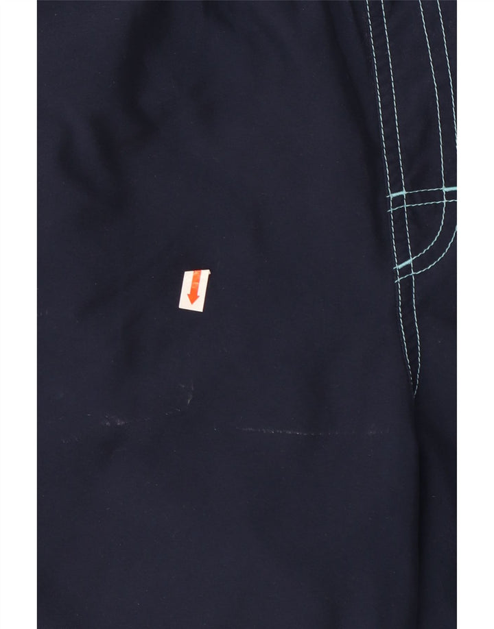 Adidas Hombre Shorts De Baño Gráficos Poliéster Color Block Azul Marino Medio