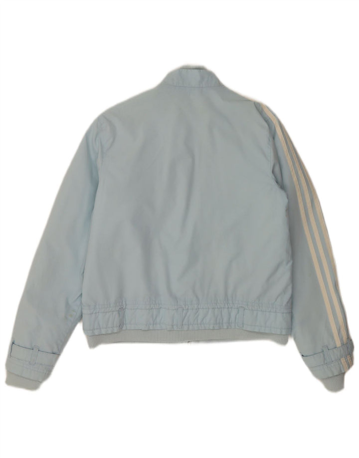 Adidas Chaqueta Bomber para Mujer UK 10 Small Azul Poliéster