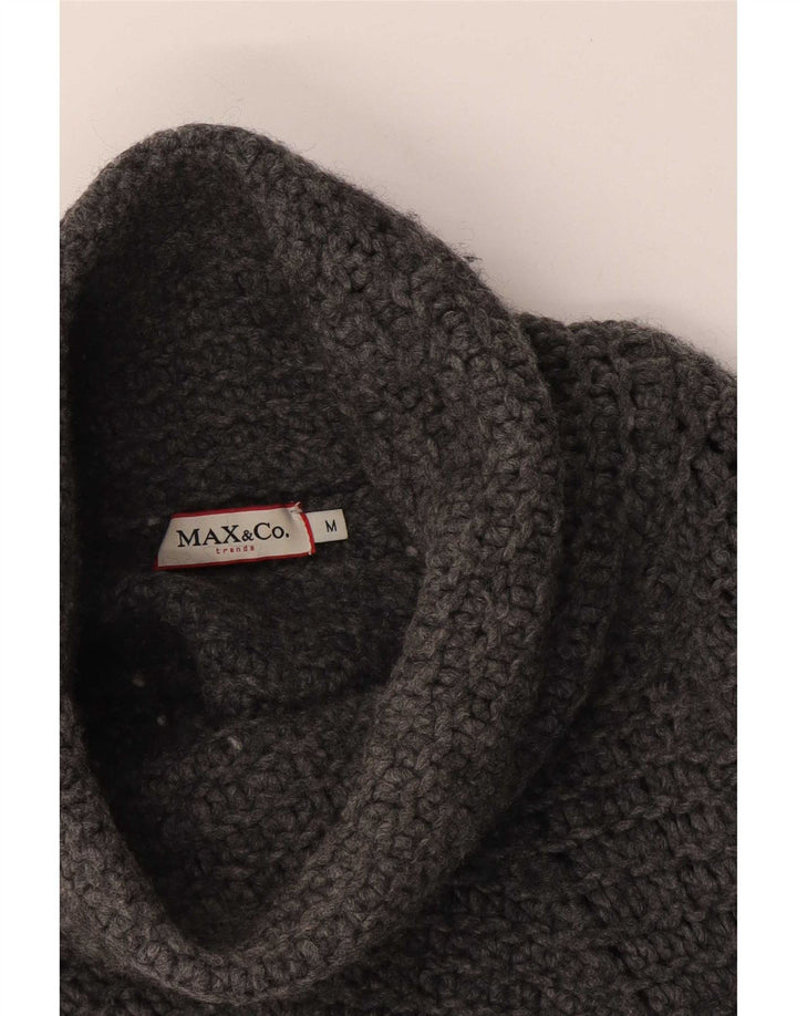 Max & Co. Suéter tipo jersey con cuello vuelto para mujer UK 42 Gris medio