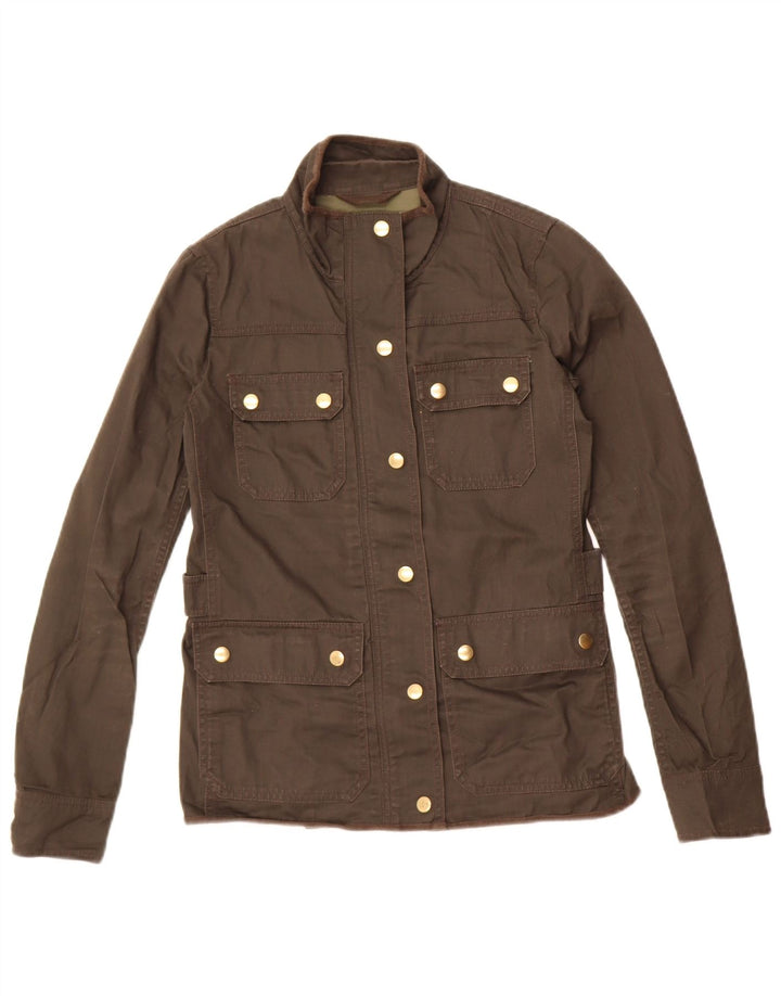 J. Crew Chaqueta utilitaria para mujer UK 2 2XS Algodón caqui