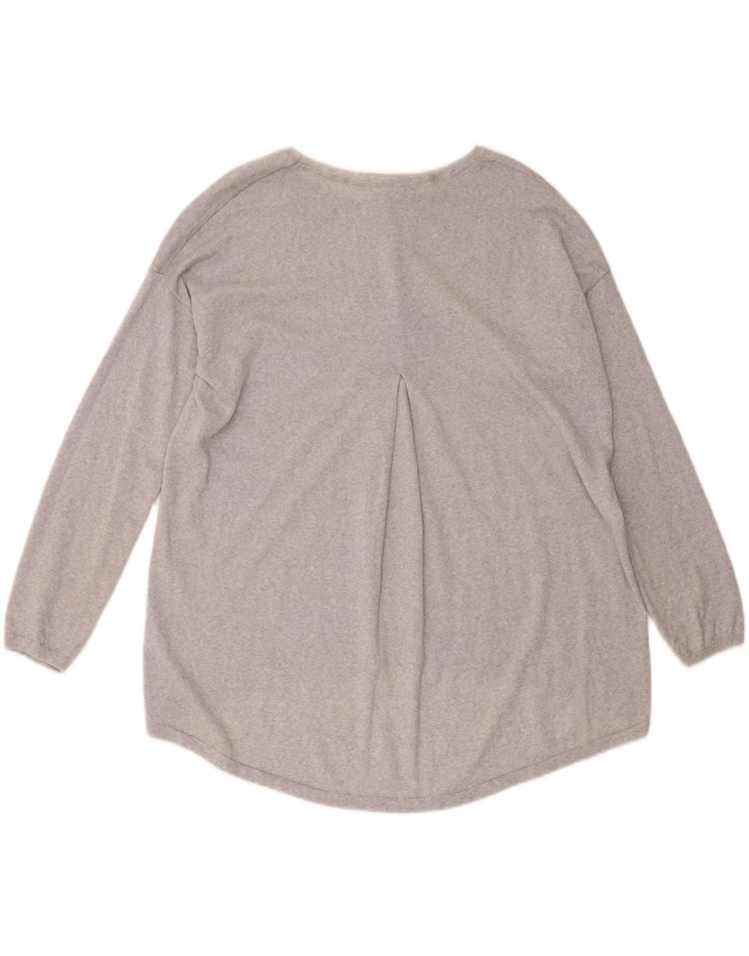 MONSOON Suéter Suelto con Cuello Barco para Mujer UK 40 Lana Púrpura Mediana