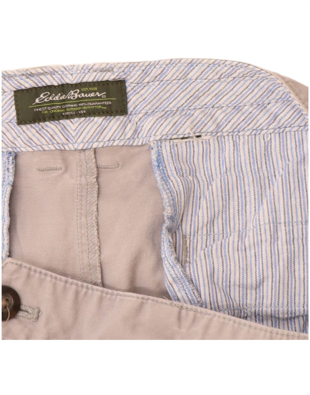 Eddie Bauer Pantalones capri rectos para mujer W32 L19 Gris