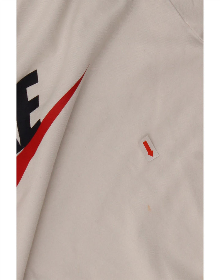 NIKE Camiseta gráfica para niños 13-14 años Blanco Algodón