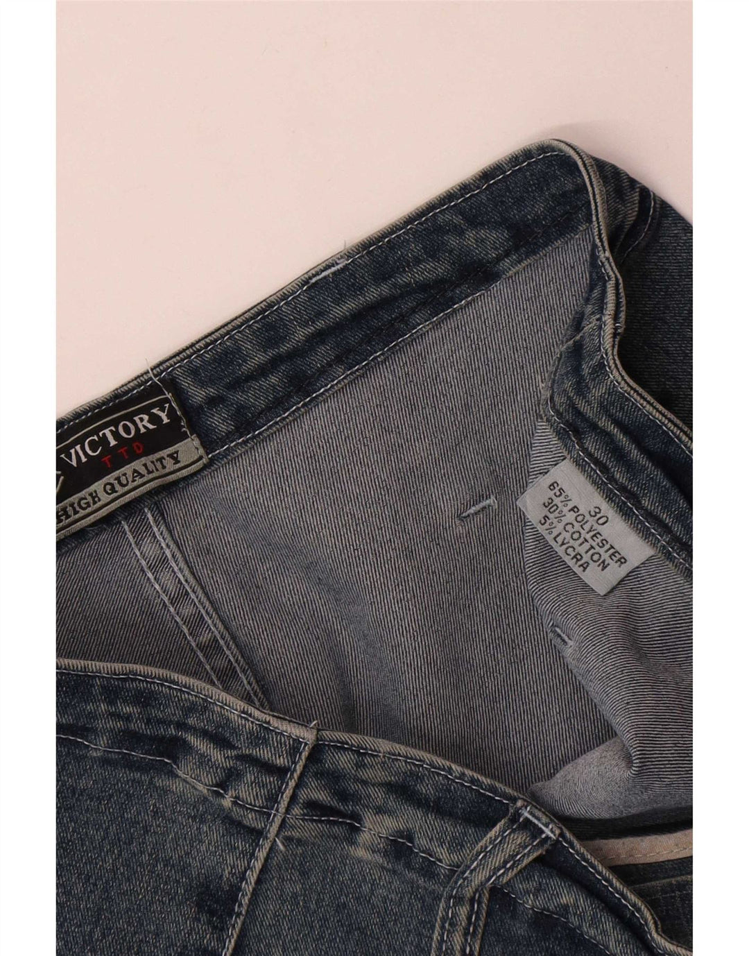 Vaqueros De Pierna Ancha Victory Mujer W30 L31 Poliéster Azul