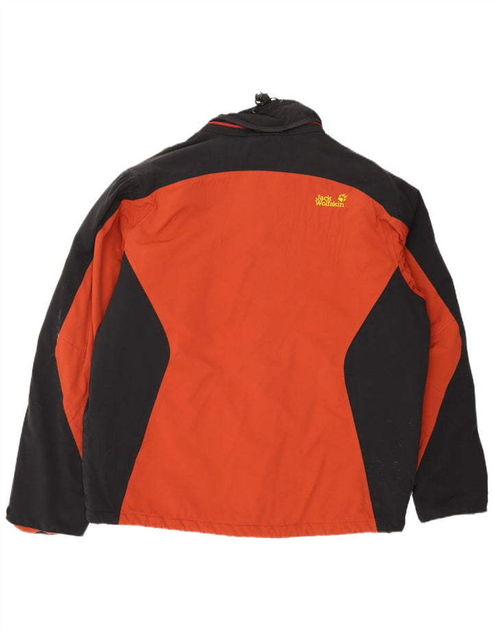 Jack Wolfskin Chaqueta de esquí para hombre ES 40/42 XL Naranja Colorblock Poliamida