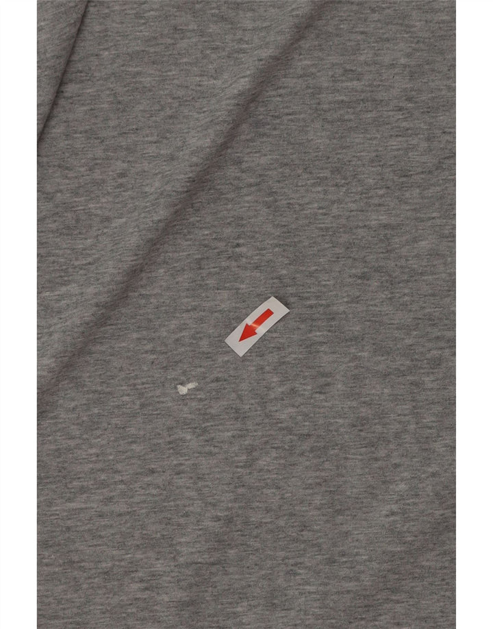 Camiseta Nike Dri Fit para hombre, talla grande, algodón moteado gris