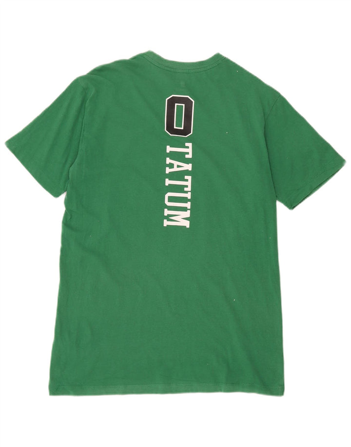 NBA Mens Celtics Graphic Camiseta Top Algodón Verde Medio