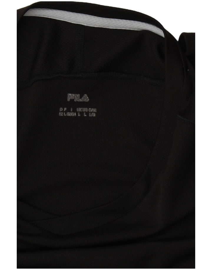Fila Camiseta para hombre Top Large Black Colorblock