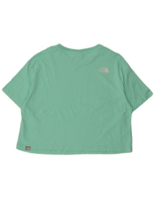 The North Face Camiseta corta para mujer UK 40 XL Algodón verde