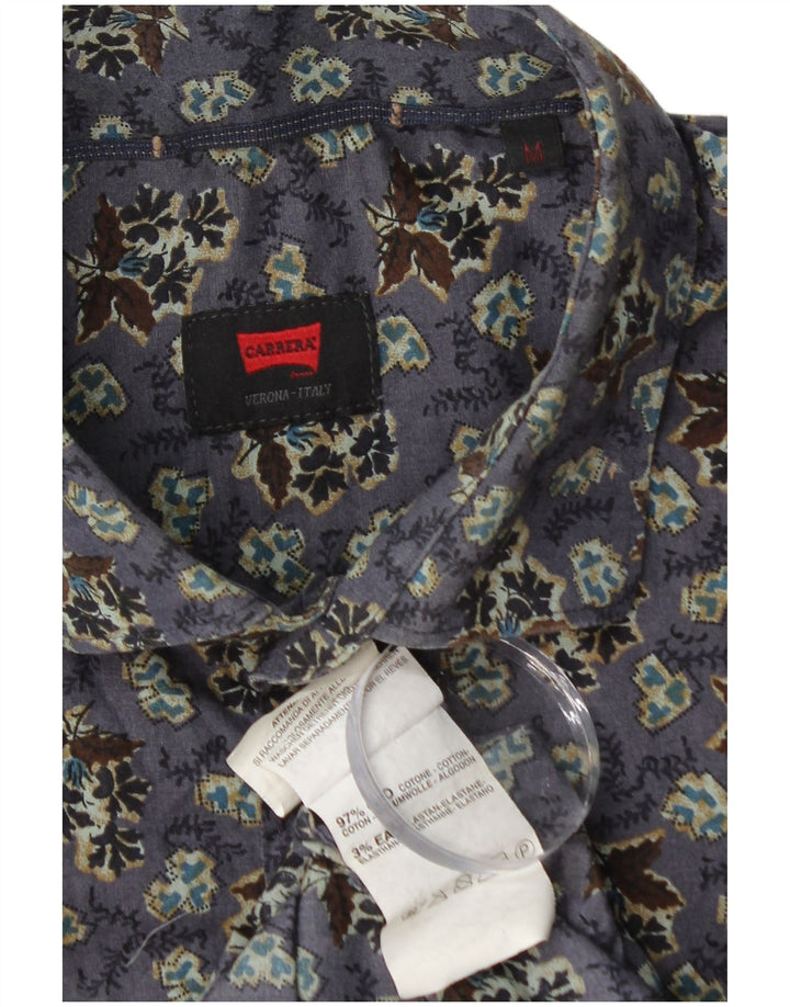 Camisa CARRERA Hombre Algodón Floral Morado Medio