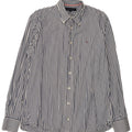 Camisa Tommy Hilfiger Hombre Algodón Rayas Azul Medio