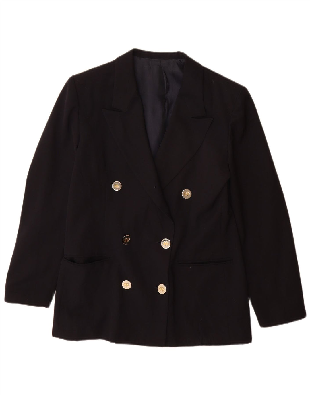 Daniel Hechter Chaqueta tipo blazer con doble botonadura para mujer UK 40 Azul marino mediano