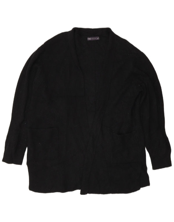Marks & Spencer Suéter tipo cárdigan abierto de gran tamaño para mujer UK 40 XL Negro