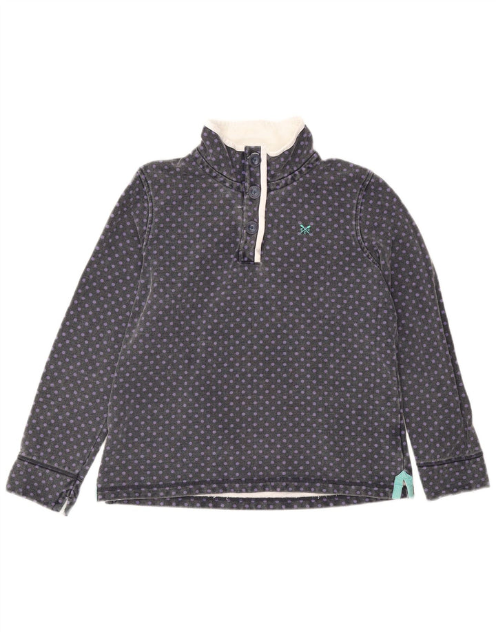 CREW CLOTHING Jersey tipo sudadera para mujer UK 40 Grande gris manchado