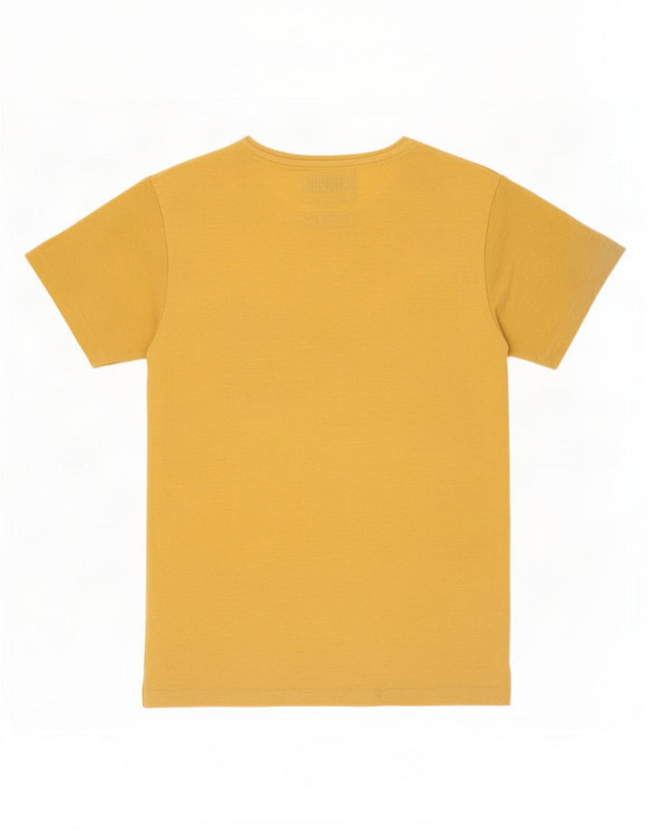 Jack & Jones Hombre Camiseta Gráfica Top Poliéster Amarillo Mediano