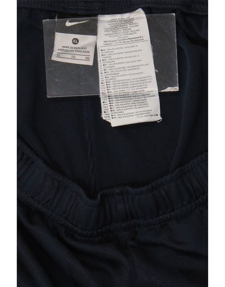 Pantalones cortos deportivos NIKE para hombre XL Poliéster a rayas azul marino
