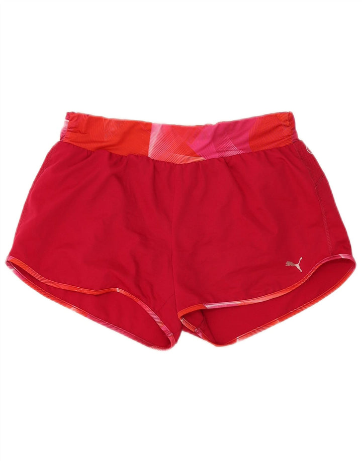 Puma - Pantalones cortos deportivos para mujer, talla 40, color burdeos mediano