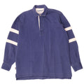 Chatham Mens Yachting Jersey Camisa Mediana Azul Marino Rayas Algodón