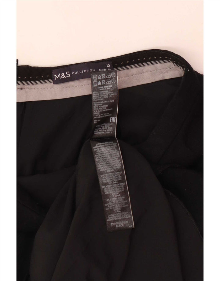 Marks & Spencer Falda lápiz para mujer UK 10 Small W26 Poliéster negro