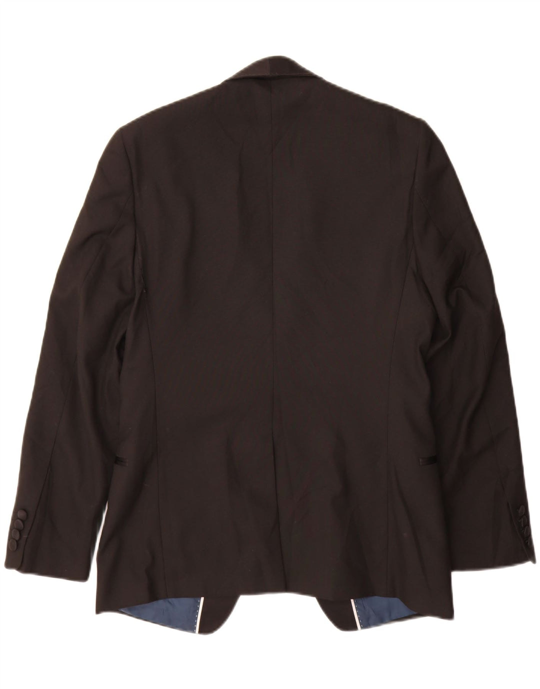 Marks & Spencer Chaqueta tipo blazer con 1 botón para hombre UK 38 Mediano Negro Poliéster