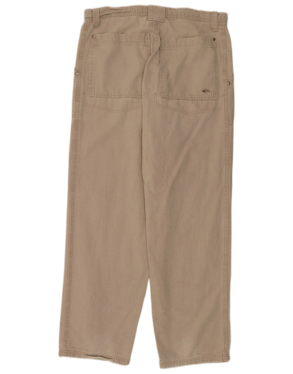 Quiksilver Pantalones Casuales para Hombre Medianos W32 L32 Algodón Beige
