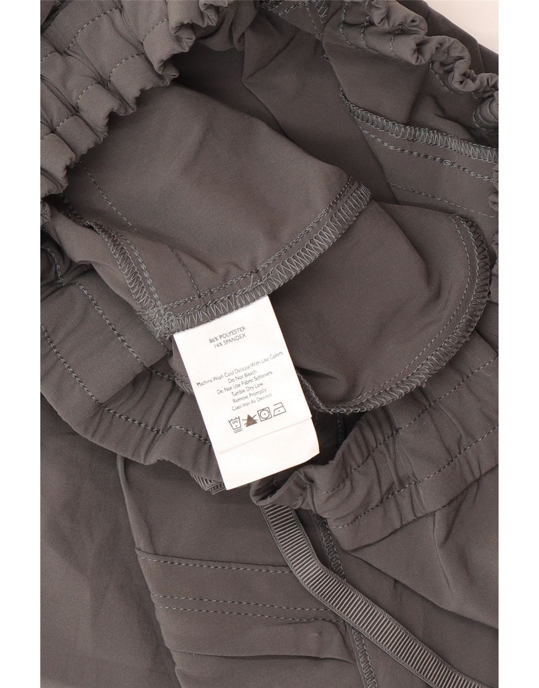 Eddie Bauer Pantalones Cargo Cortos para Mujer Medianos W30 L24 Poliéster Gris