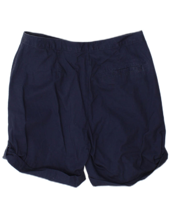 Marks & Spencer Pantalones cortos chinos para mujer UK 10 Small W27 Azul marino Algodón