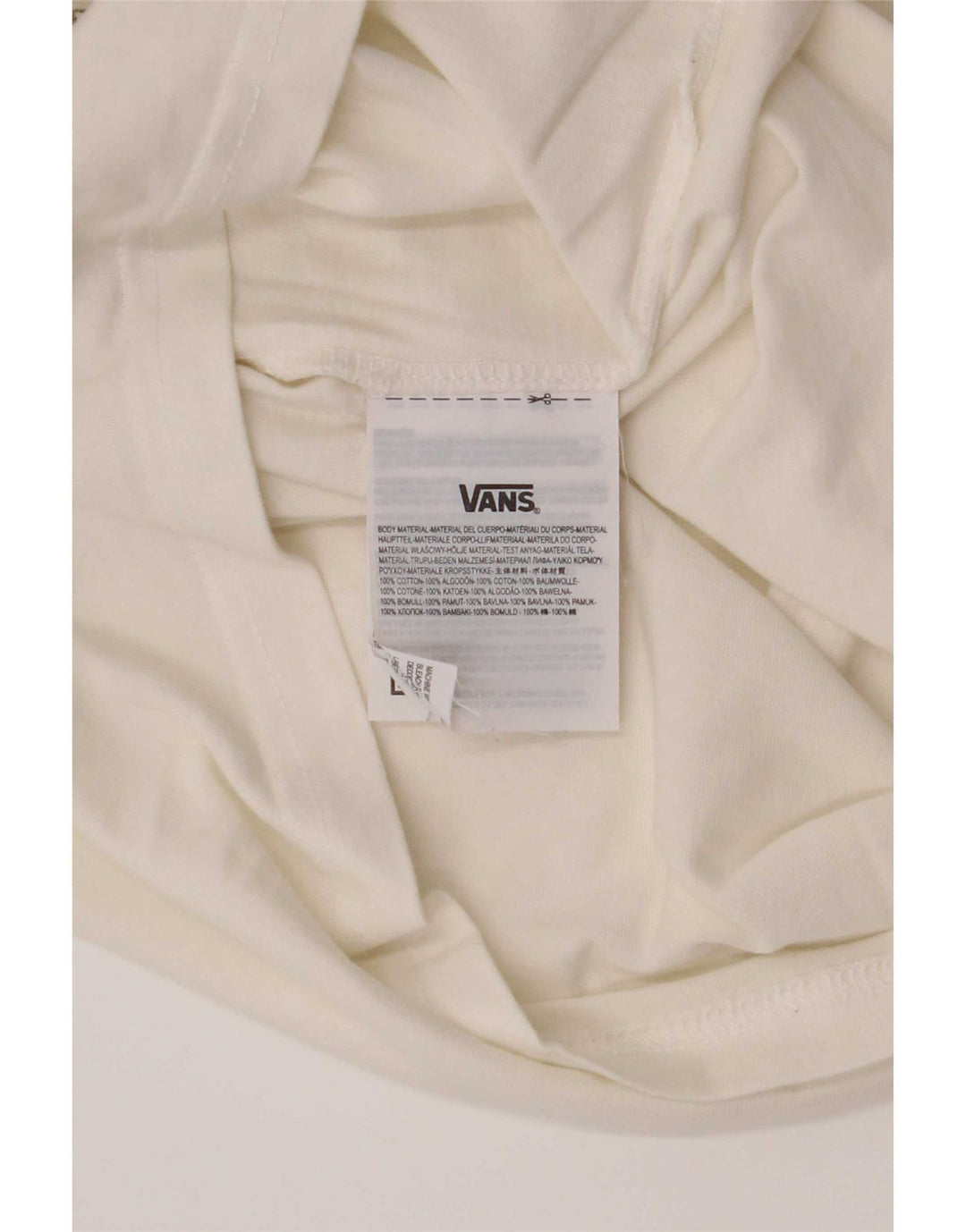 Vans Camiseta con gráfico de ajuste clásico para hombre Top mediano de algodón blanco