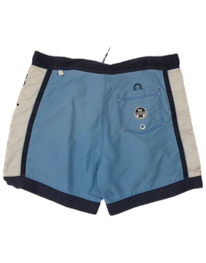 North Sails Bañador Corto De Hombre Con Estampado De Poliéster Color Block Azul Medio