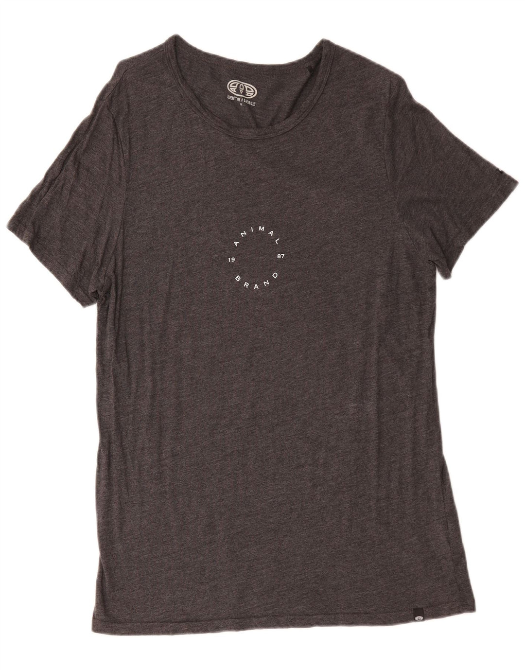Camiseta Hombre Animal Top Viscosa Gris Medio