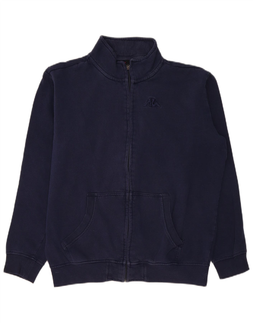 KAPPA Chaqueta de chándal para hombre, talla grande, algodón azul marino